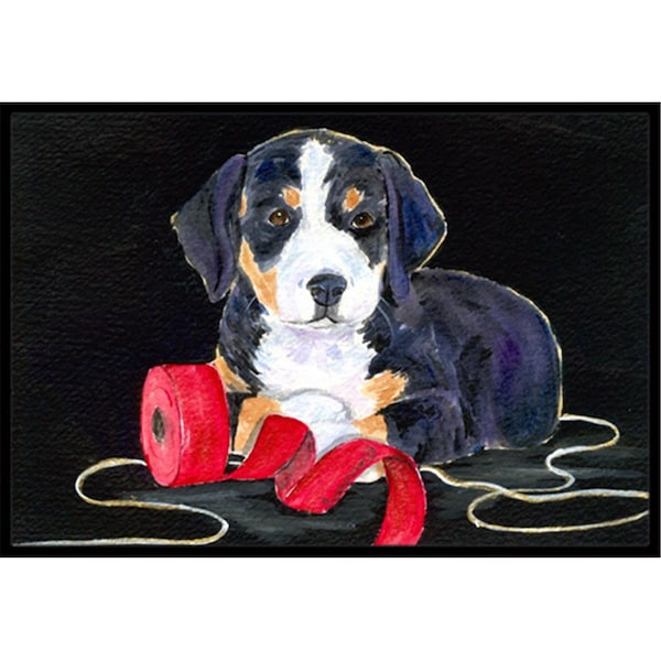 Micasa 18 x 27 in. Entlebucher Mountain Dog Indoor Outdoor Doormat MI730010 - main